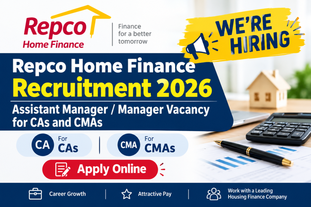 Repco Home Finance Recruitment 2026